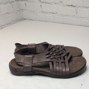 Merrell District Mahana Back Strap Sandals Falcon Brown Leather